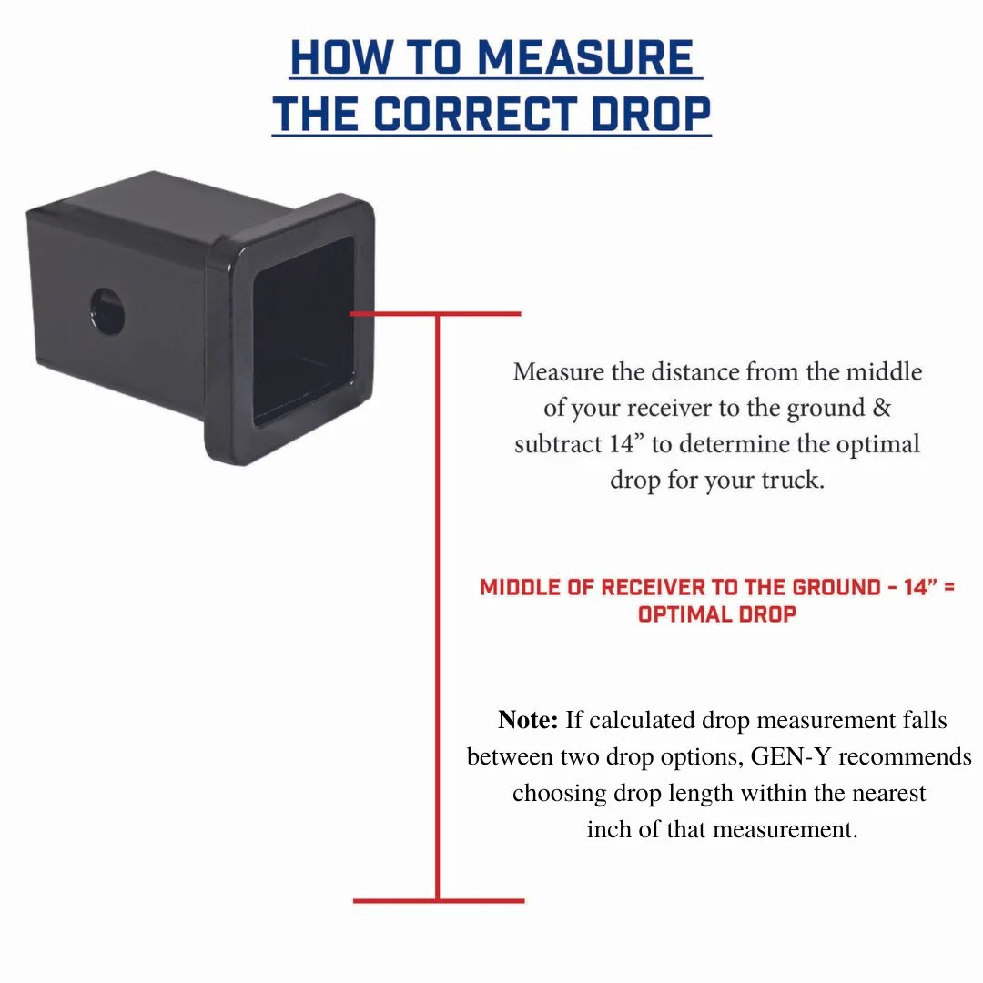 GEN-Y MEGA-DUTY 21K Drop Hitch (2.5″ Shank) - CUSTOM COLORS